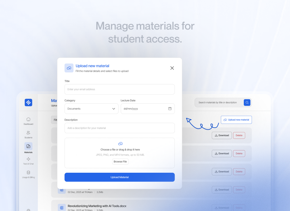 Manage Study Material