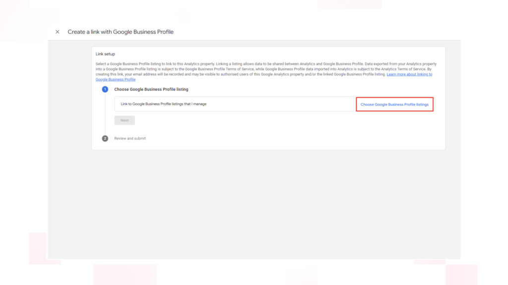 Choose Your Google Business Profile Listing