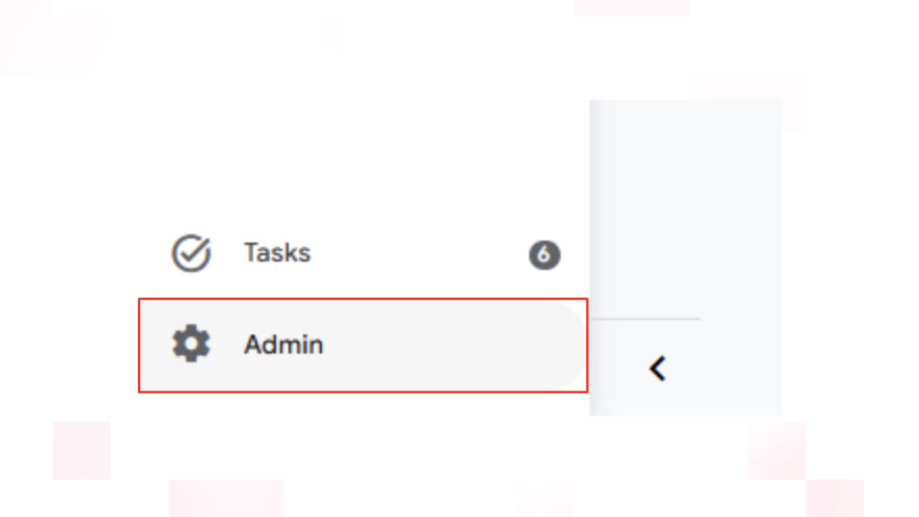 Open the Admin Settings