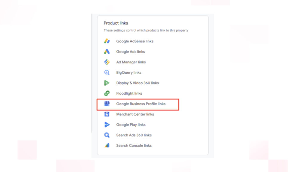 Select Google Business Profile